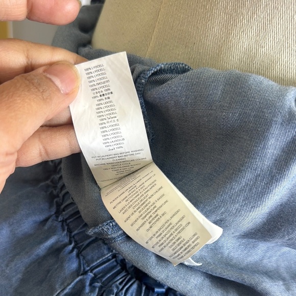 Soft Denim Off-Shoulder Denim Romper - Picture 11 of 14